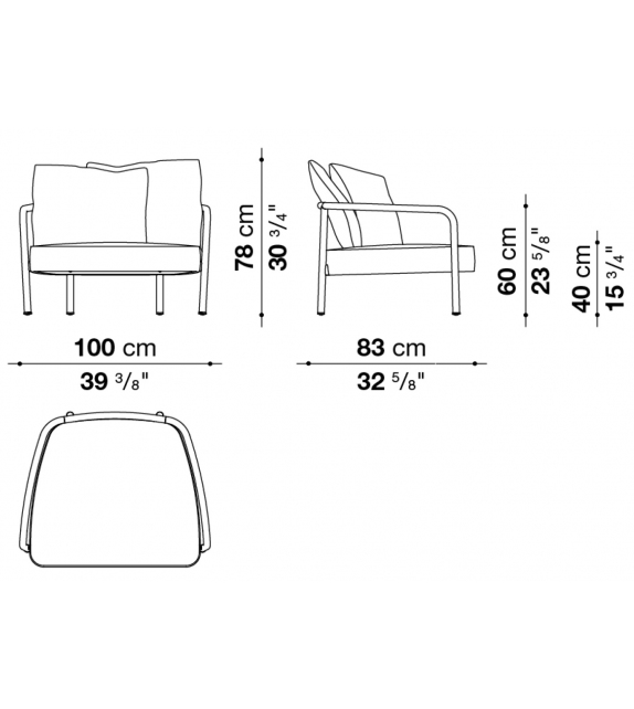 Pochette B&B Italia Armchair