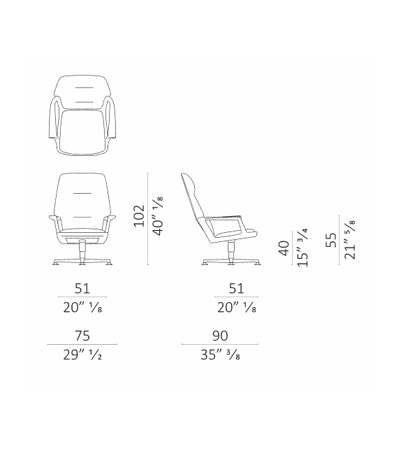 Pigra Ceccotti Collezioni Armchair