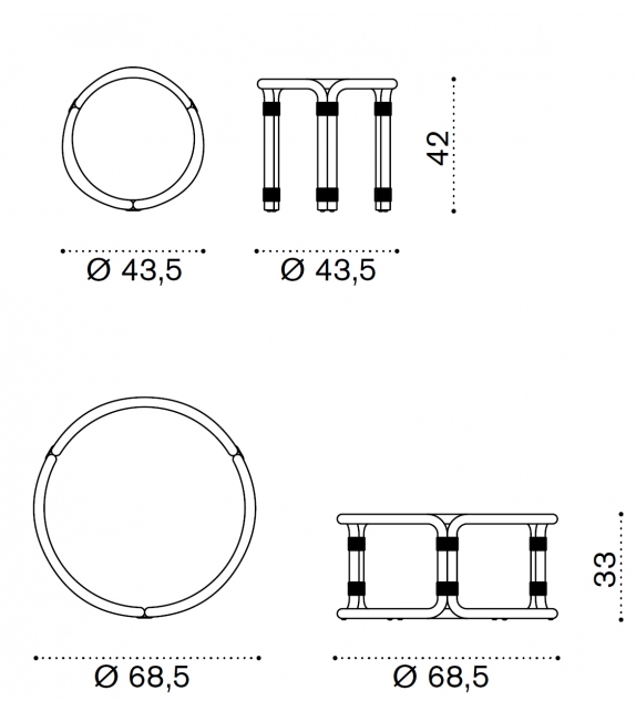 Rotin Ethimo Table Basse