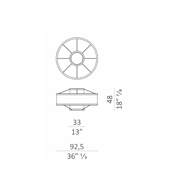 Obon Ceccotti Collezioni Suspension Lamp