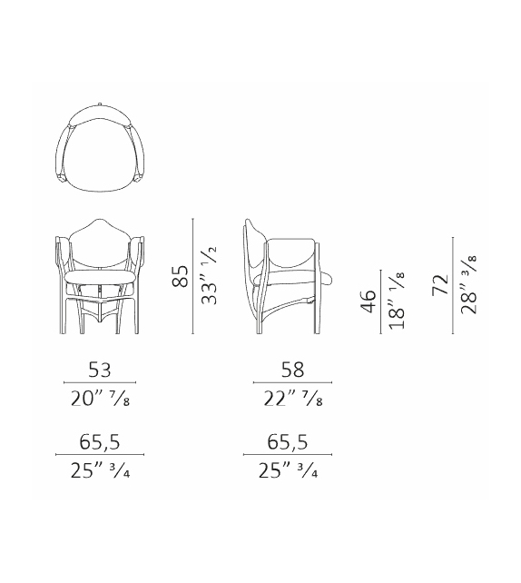 Stellage 52 Ceccotti Collezioni Armstuhl