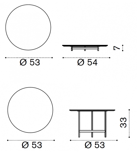 Calipso Round Ethimo Couchtisch