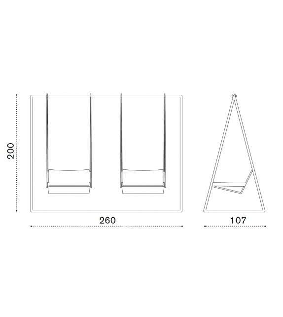 Allaperto Nautic Altalena Ethimo Hanging Lounger