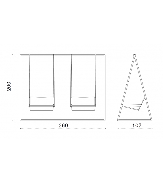 Allaperto Mountain Altalena Ethimo Seduta Sospesa