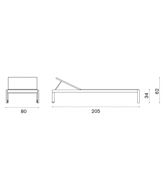Allaperto Urban Ethimo Sunbed
