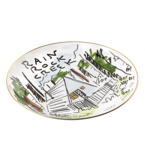 Rain Rock Creek Ginori 1735 Assiette Décorative