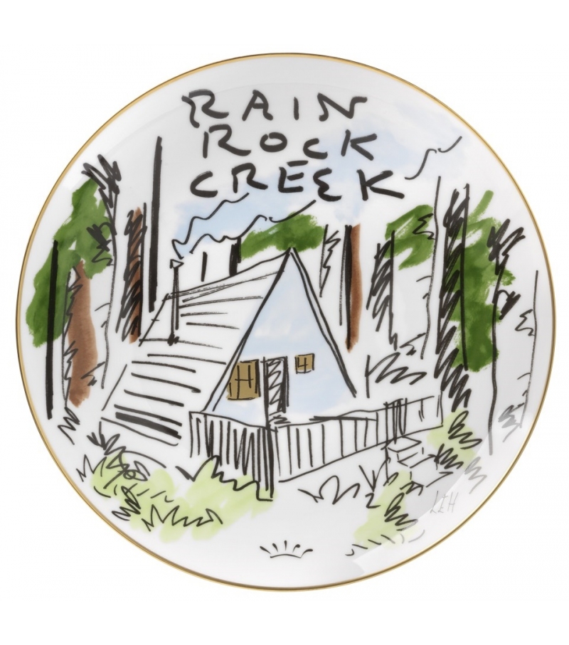 Rain Rock Creek Ginori 1735 Assiette Décorative