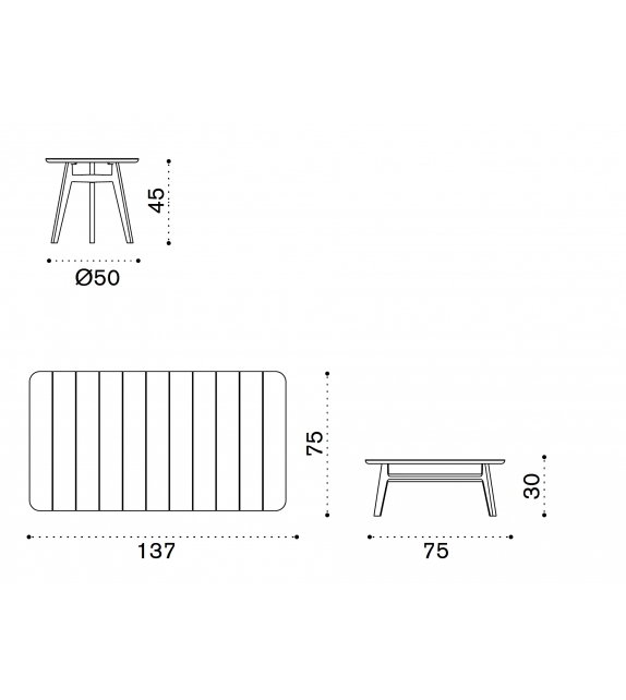Knit Ethimo Coffee Table