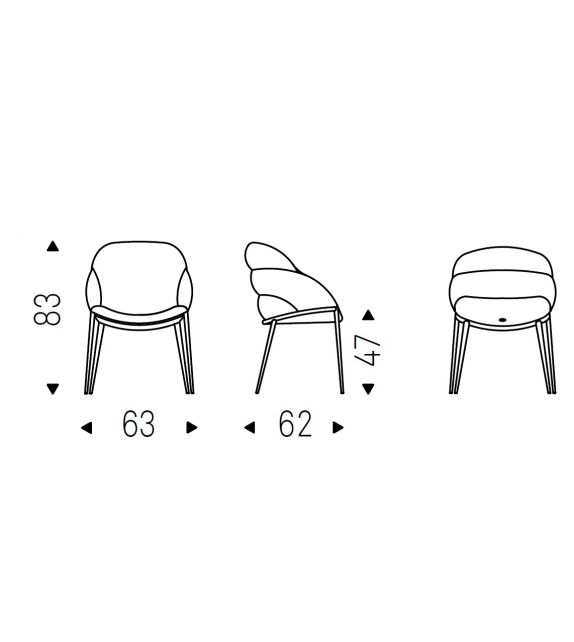 Camilla ML Cattelan Italia Chair