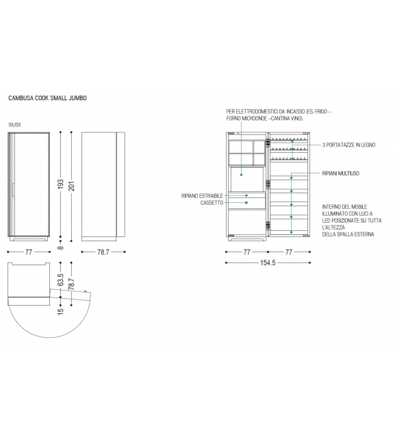 Cambusa Cook Jumbo Cabinet Riva 1920