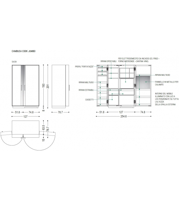 Cambusa Cook Jumbo Cabinet Riva 1920