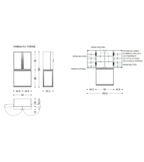 Cambusa Fly Storage Riva 1920 Cabinet