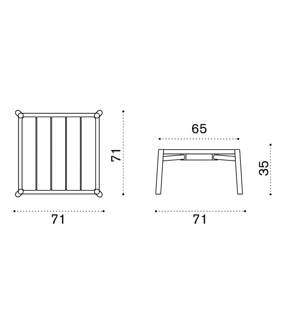 Kilt Ethimo Coffee Table