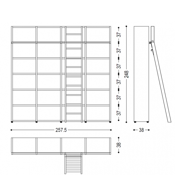 Wallstreet Riva 1920 Bookshelf