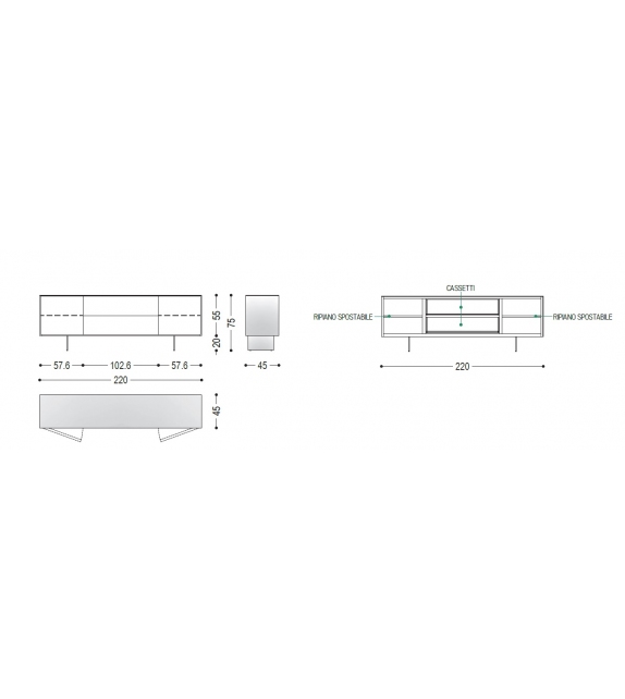 Rialto Fly Riva 1920 Aparador