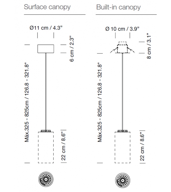 Cirio Simple Santa&Cole Hängeleuchte