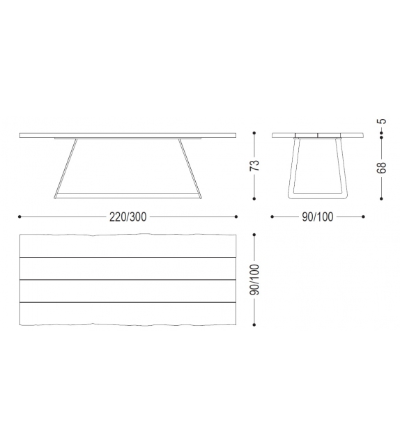 Calle Cult Natural Sides Riva 1920 Mesa