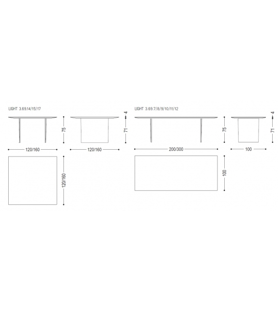 Light Riva 1920 Tavolo