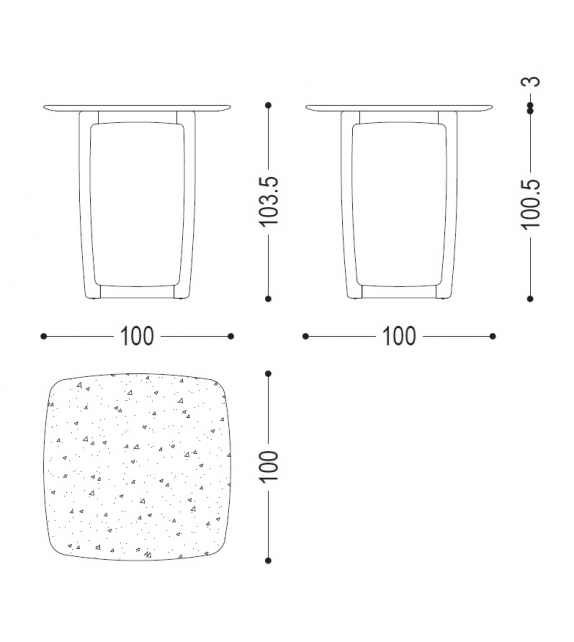 Bungalow Marble Riva 1920 Mesa de Bar