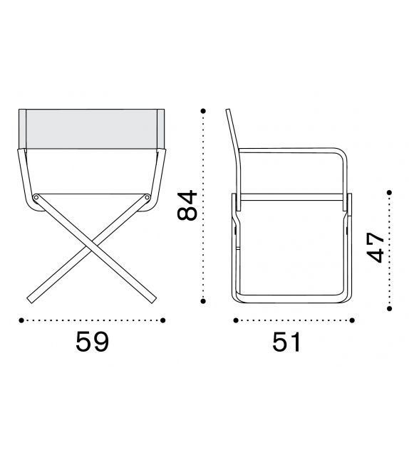 Studios Ethimo Petit Fauteuil Pliant