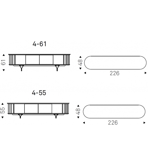 Costes TV Cattelan Italia Mueble para TV