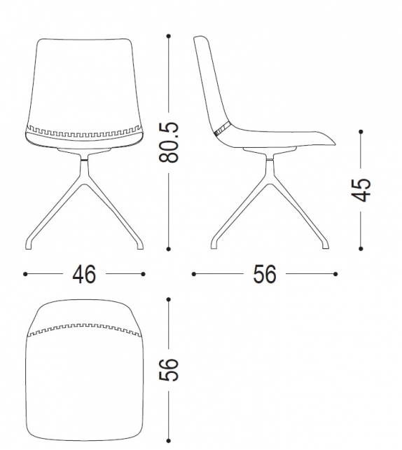 Materia Mobile Riva 1920 Silla