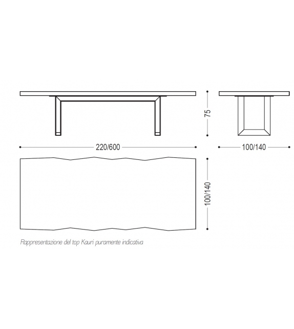 Kauri Beam Riva 1920 Table