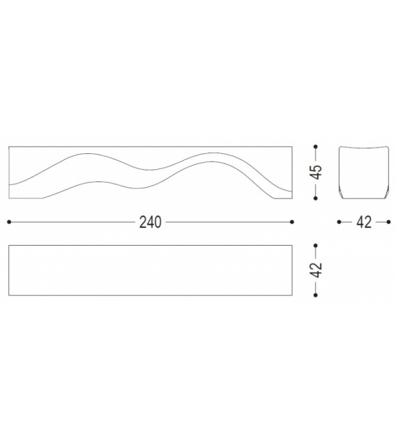Mountains Riva 1920 Bench