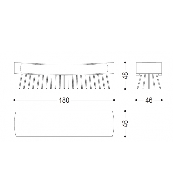 Spazzola Riva 1920 Bench