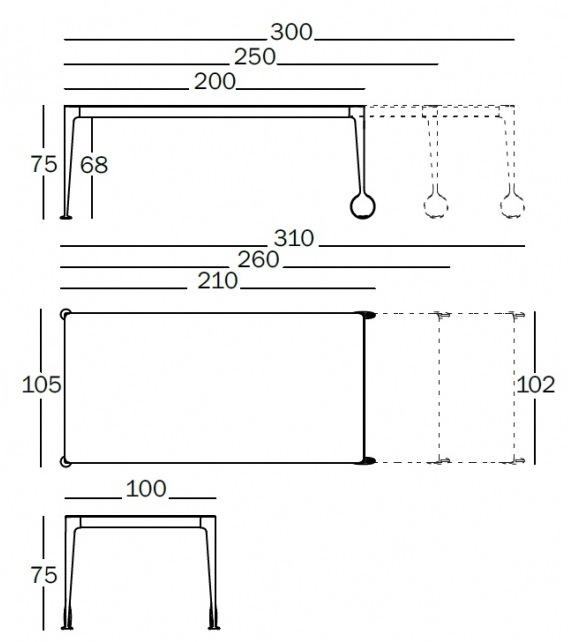 Big Will Magis Extensible Table