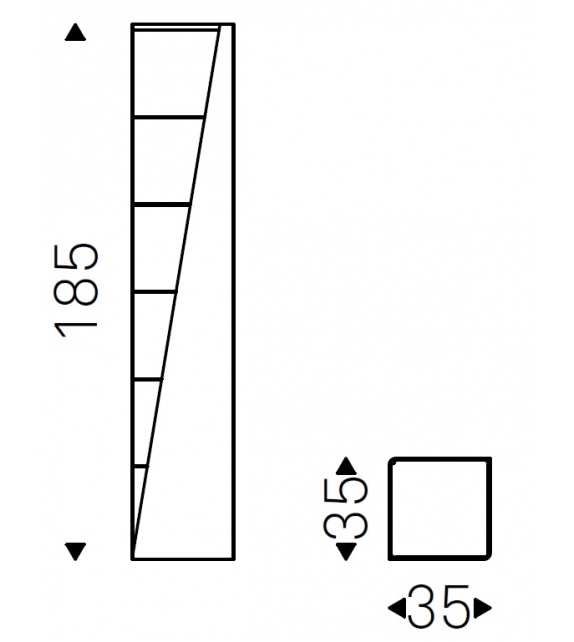 Rocket Cattelan Italia Bookcase