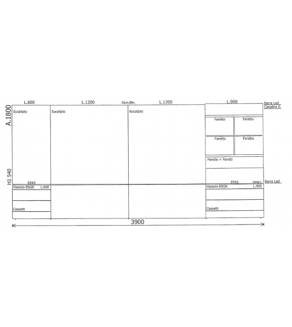 Versandfertig - Grid Night Molteni & C Modulares System