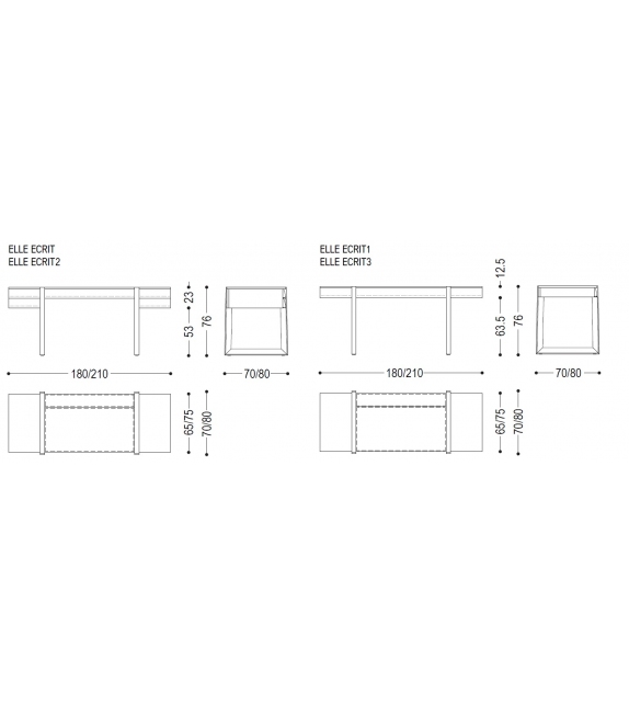 Elle Ecrit Riva 1920 Escritorio