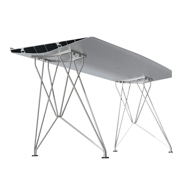 Table B - Inox BD Barcelona Schreibtisch