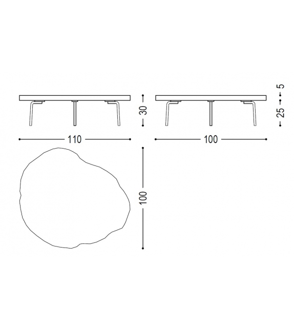 Disco Jarrah Riva 1920 Coffee Table