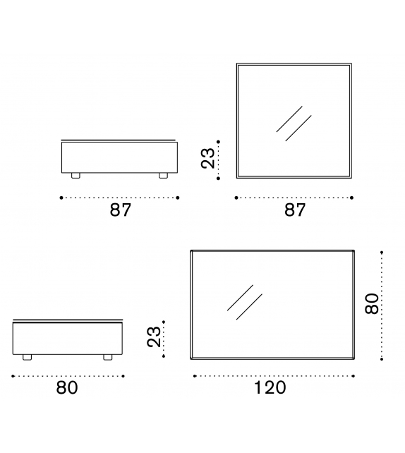 Cube Ethimo Coffee Table