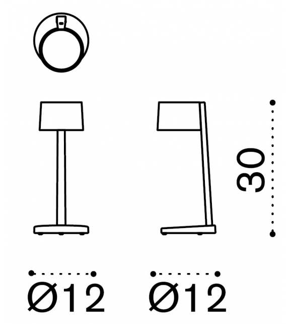 Gaia Ethimo Lampe de Table