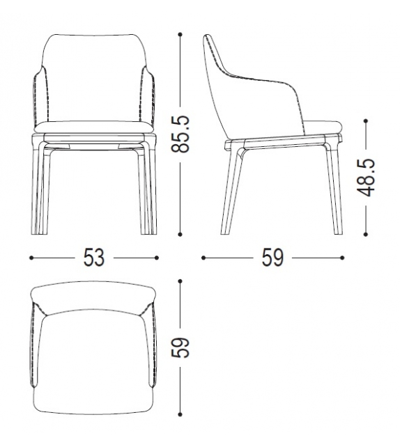 Cloe Arm Riva 1920 Chaise
