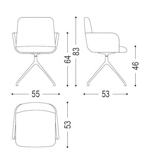 Materia Soft Arm Riva 1920 Chaise