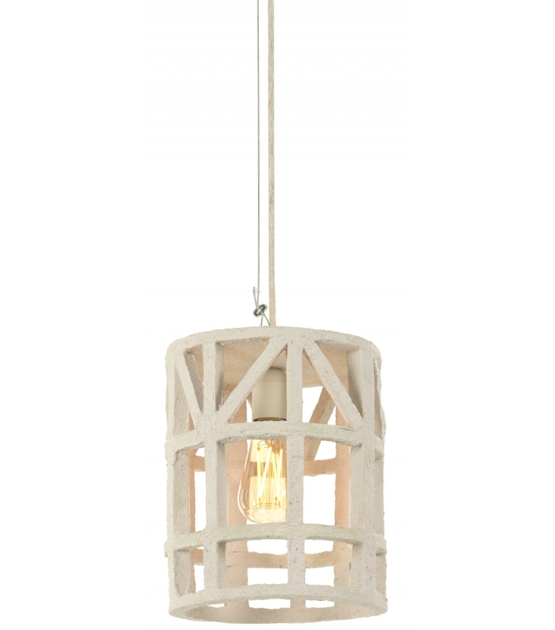 Ready for shipping - Papier Mache Beige S Serax Suspension Lamp