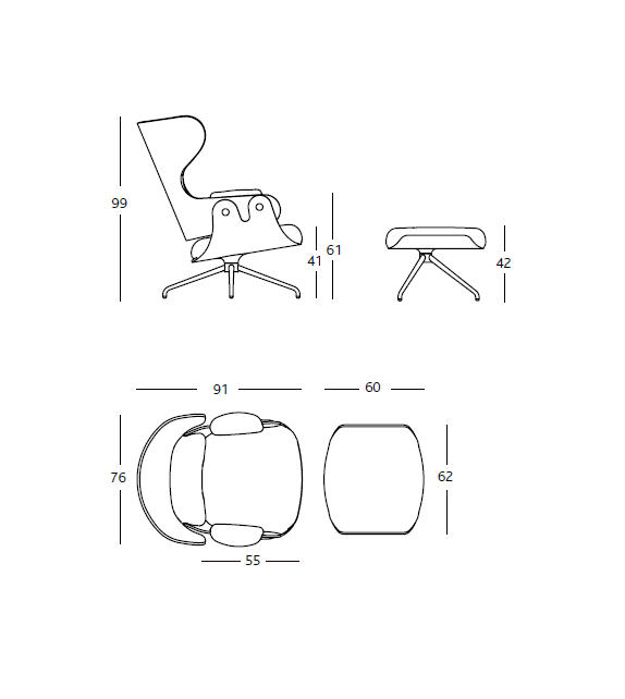 Lounger BD Barcelona Sessel