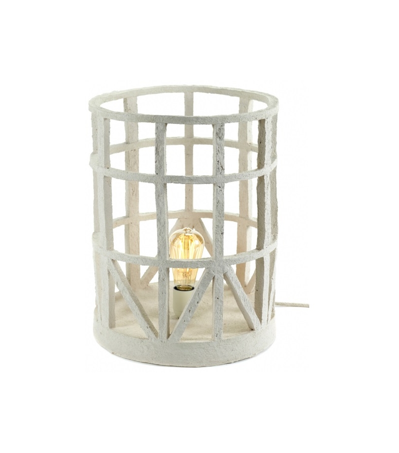 Ready for shipping - Papier Mache Beige L Serax Table Lamp