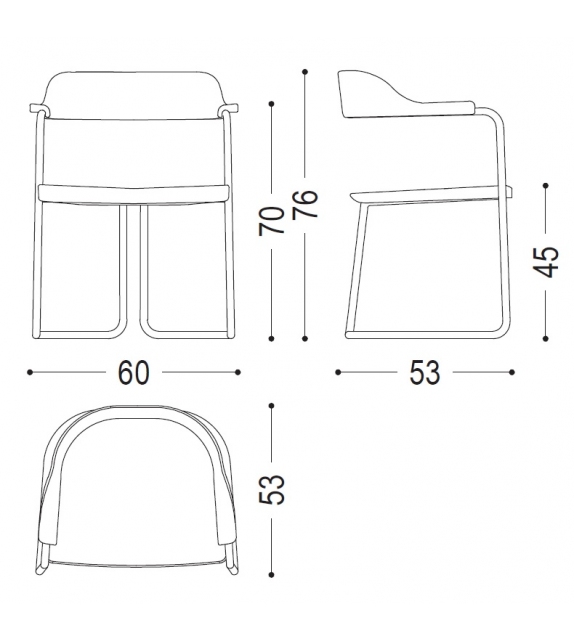 Tubular Riva 1920 Chaise