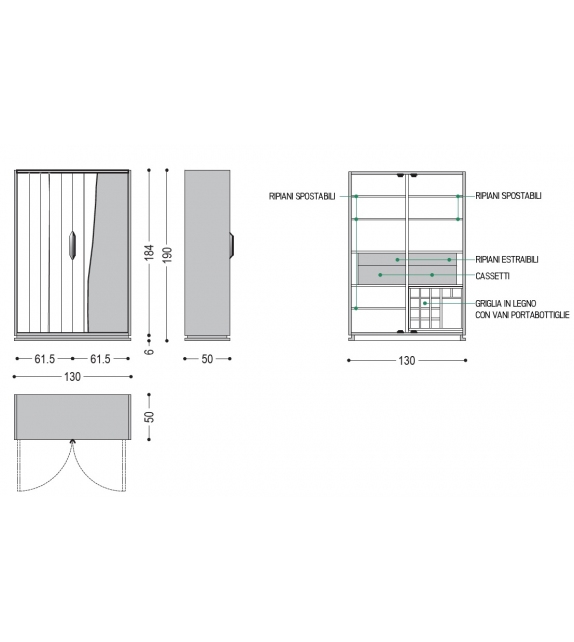 Fire High Riva 1920 Kommode