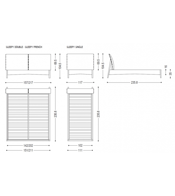 Sleepy Riva 1920 Cama