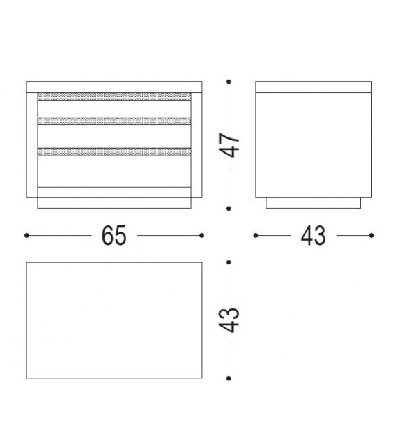 Kyoto 5 Riva 1920 Nachttisch