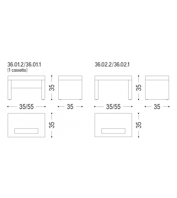 Night-Night Riva 1920 Comodino