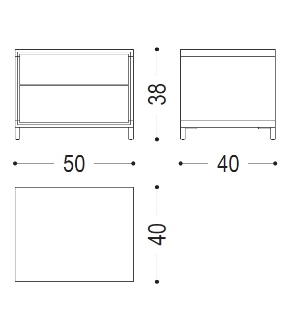 Rialto Night Fly Riva 1920 Comodino
