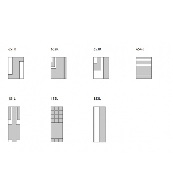 Andromeda Glas Italia Rechteckiger Spiegel
