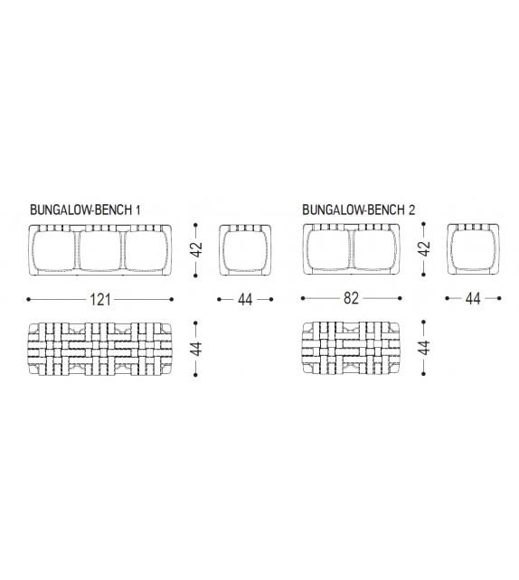 Bungalow Panca Outdoor Riva 1920